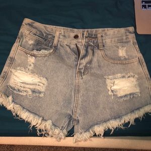Denim shorts
